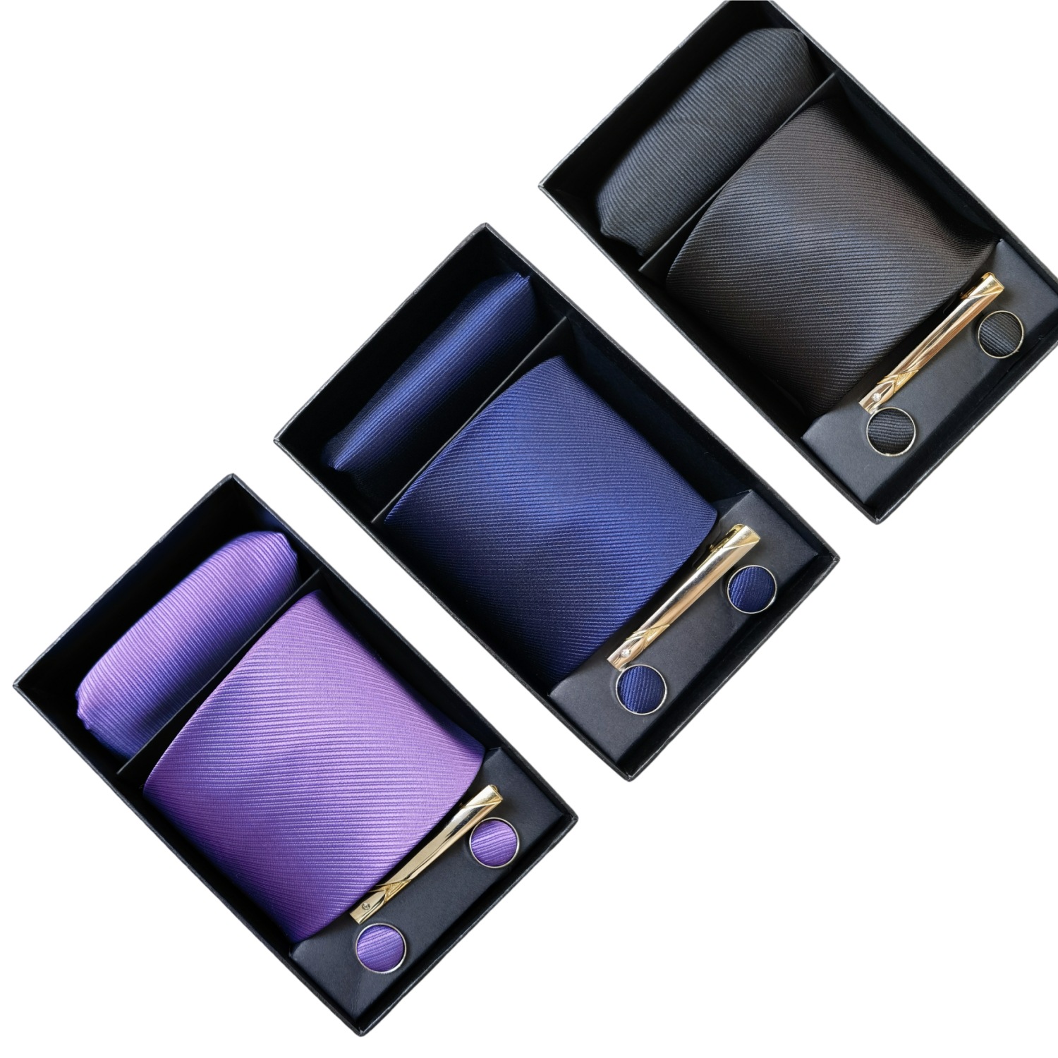 Men'S Accessories Gift Set Branded - Necktie Fashion Brand Handmade Solid Necktie
