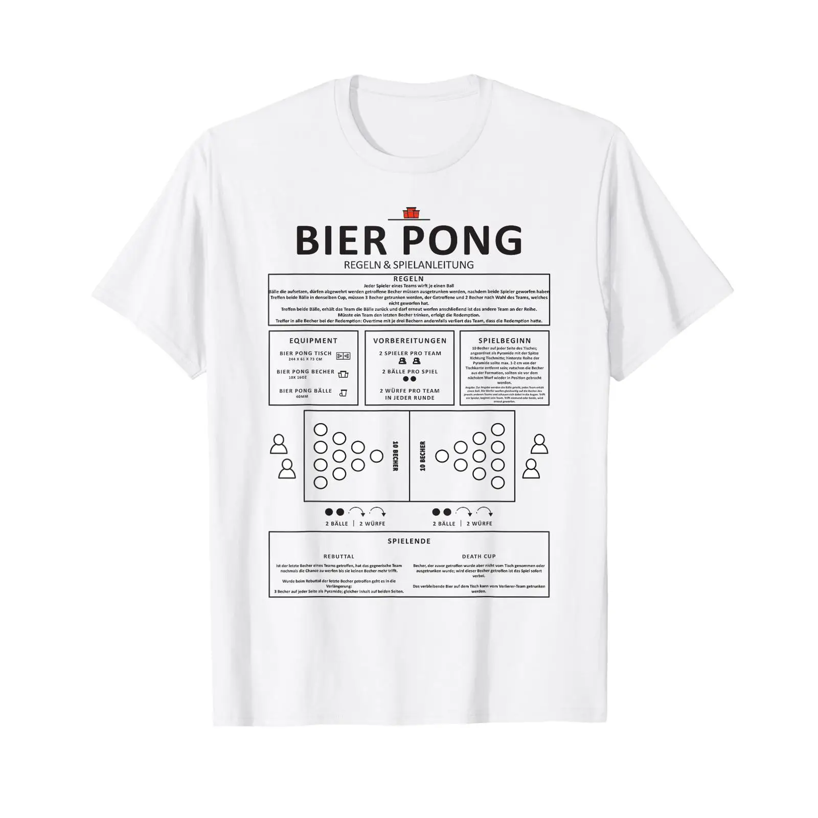 Men Accessories Rule - Beer Pong Rules Accessories Funny Party