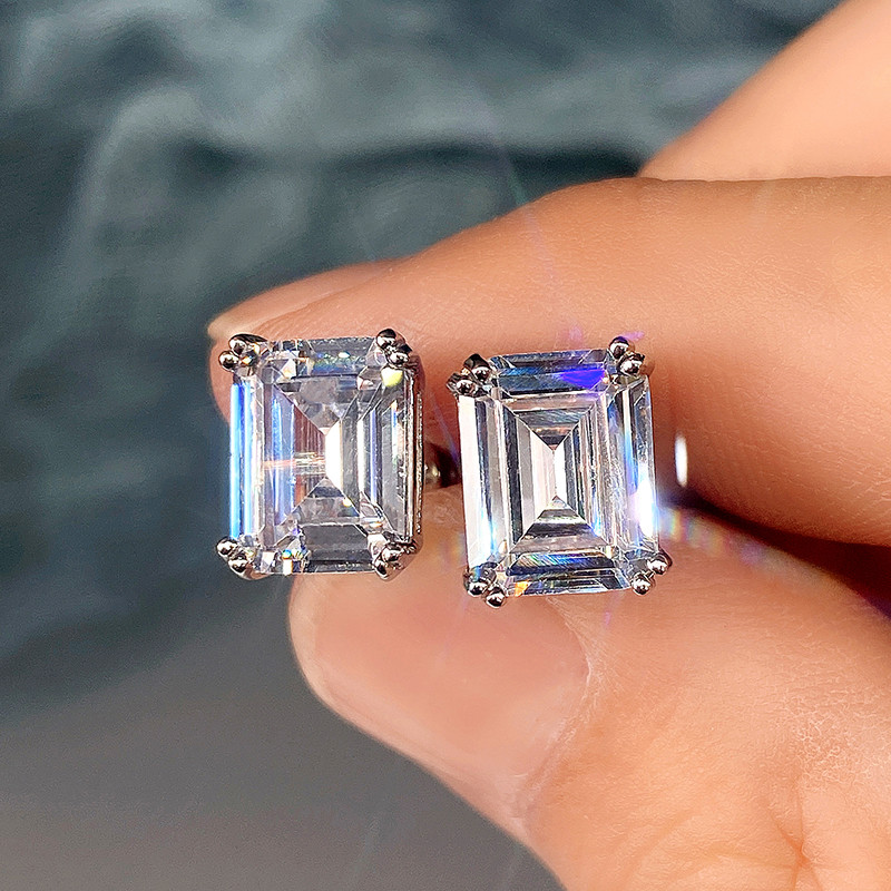 Men'S Accessories Jewelry Sale - Huitan Geometric Square Cubic Zirconia Crystal