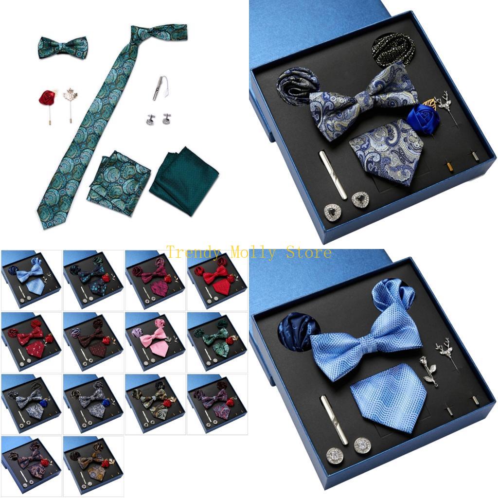 Cufflink Box Set - N5KB Men's Necktie and Accessories Tie
