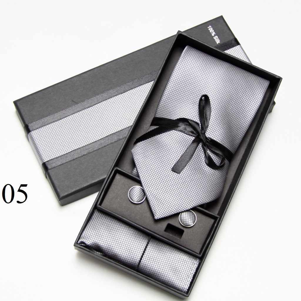 Solid Neck Tie Set Box Cufflin - огляд і ціна Cufflink Box Set