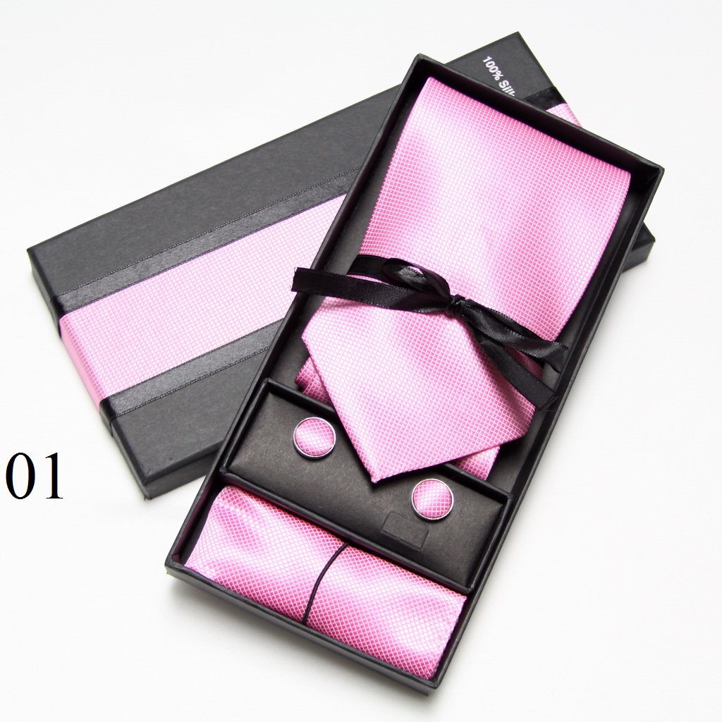 Solid Neck Tie Set Box Cufflin - огляд і ціна Cufflink Box Set
