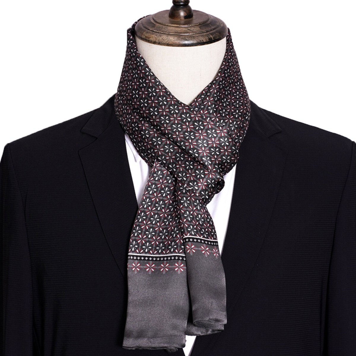 New Men's Stripe Silk Scarf Ho - огляд і ціна Men'S Accessories Premium