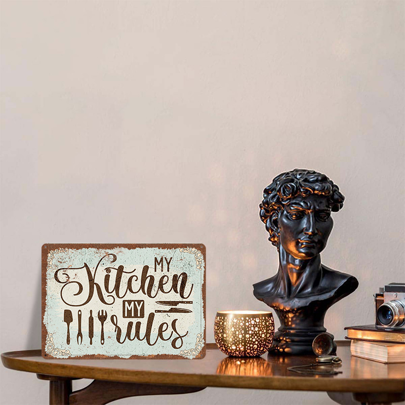 My Kitchen My Rules Sign Metal - огляд і ціна Men Accessories Rule