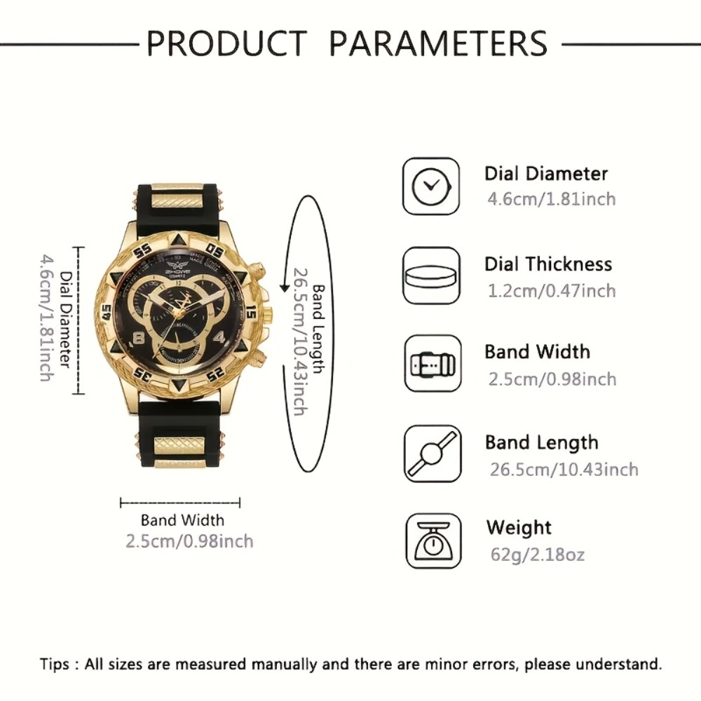 4‑Piece Luxury Men’s Watch and - огляд і ціна Men'S Minimalist Accessories