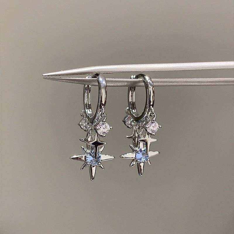 New Y2K Blue Zircon Star Tasse - огляд і ціна Men'S Accessories Jewelry Sale