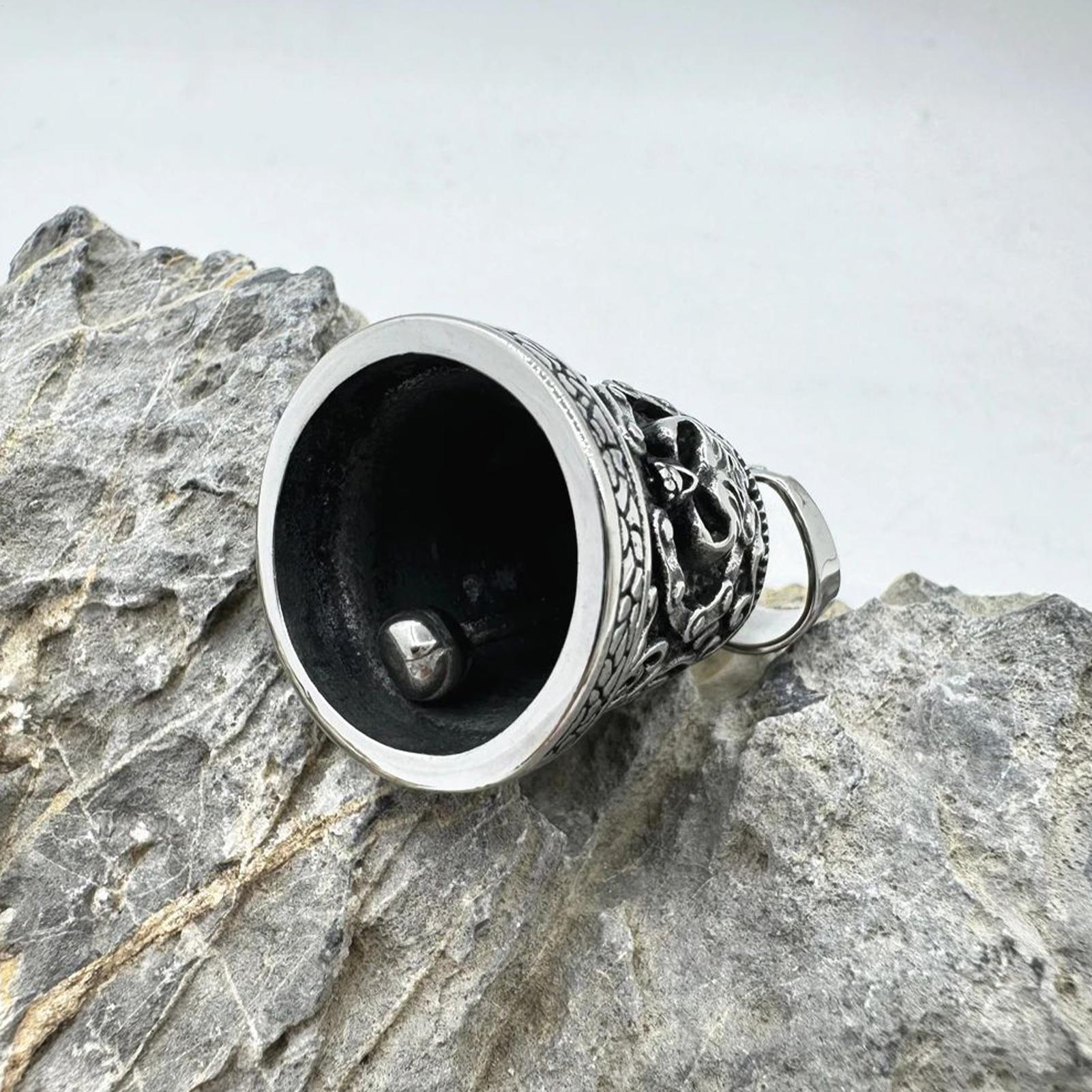 Skull Bell Charm Motorcycle Be - огляд і ціна Men Accessories Chain