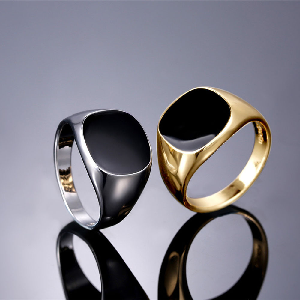 New 2025 Metal Glossy Rings fo - огляд і ціна Men'S Accessories Jewelry Sale