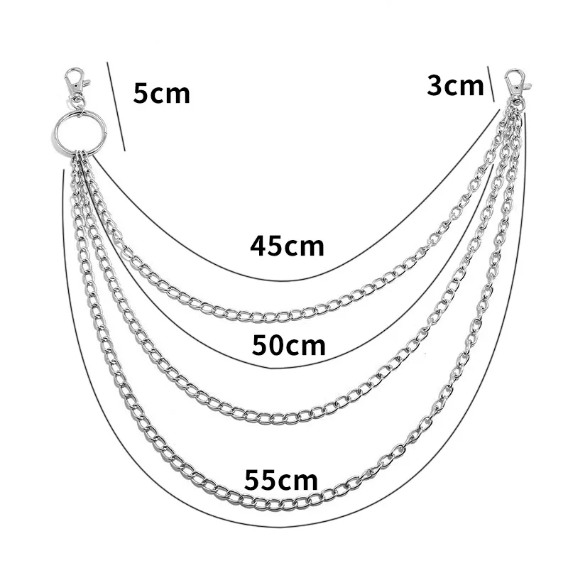Layer Metal Belt Chain Punk Ho - огляд і ціна Men Accessories Chain