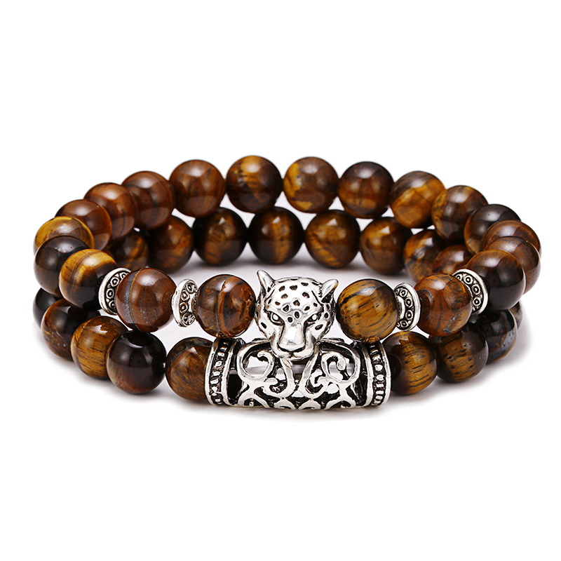 Premium 2Pcs/Set Leopard Beade - огляд і ціна Men'S Accessories Premium