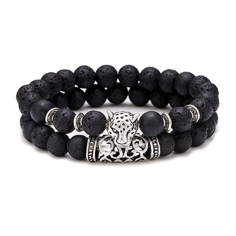 Premium 2Pcs/Set Leopard Beade - огляд і ціна Men'S Accessories Premium