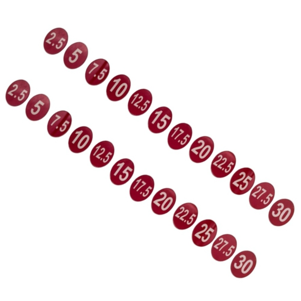 Weight Rack Label Stickers 5kg - огляд і ціна Men'S Accessories