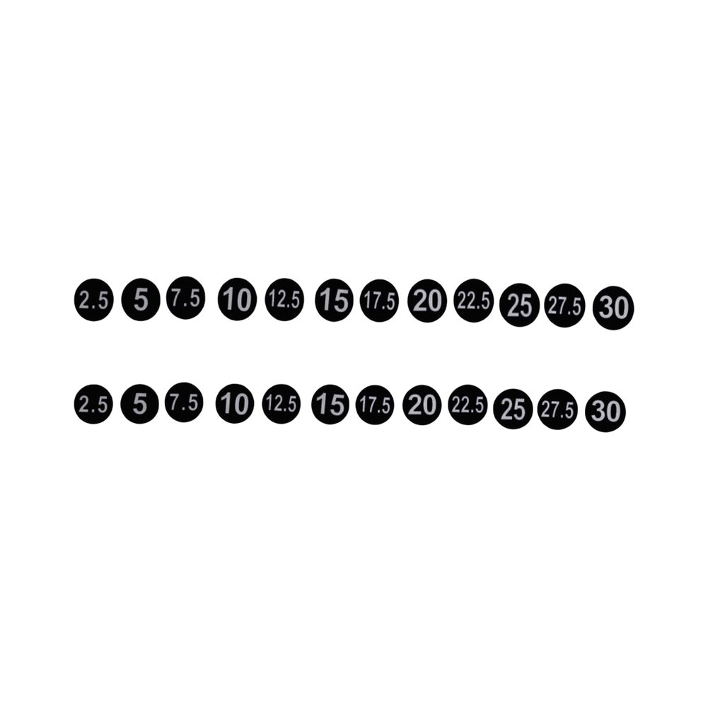Weight Rack Label Stickers 5kg - огляд і ціна Men'S Accessories