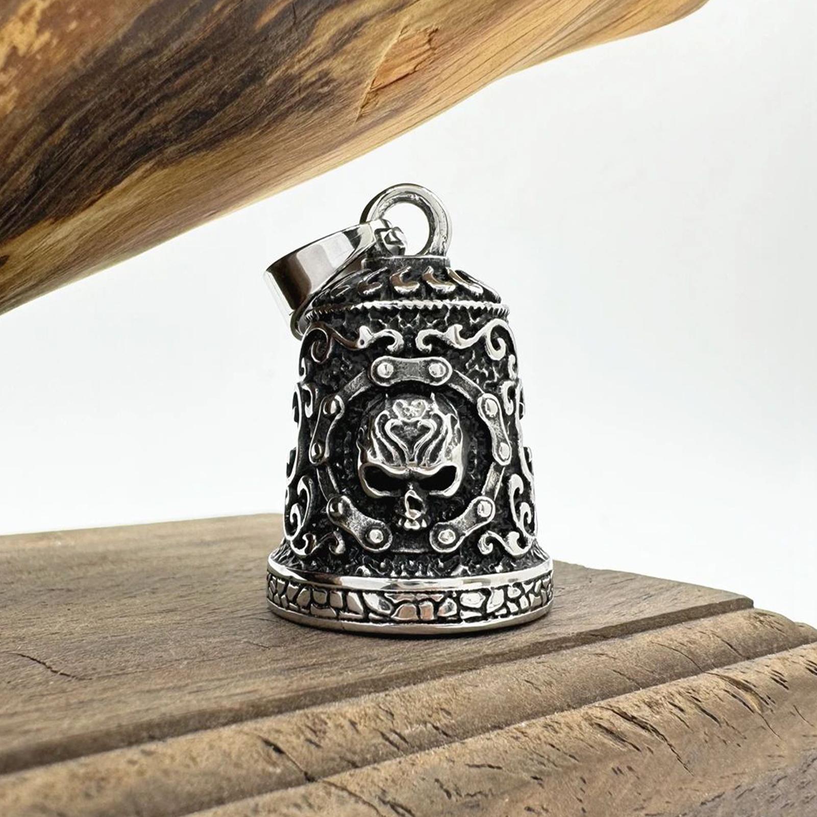 Skull Bell Charm Motorcycle Be - огляд і ціна Men Accessories Chain