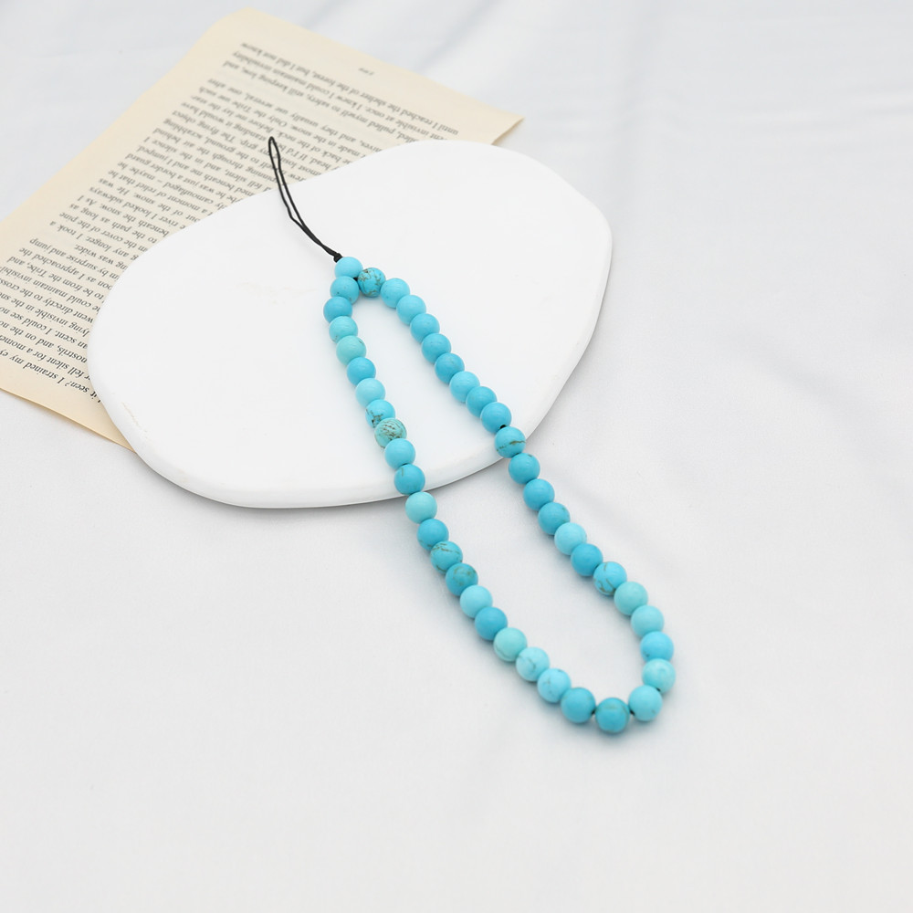 8MM Blue Turquoise Beaded Mobi - огляд і ціна Men Accessories Chain