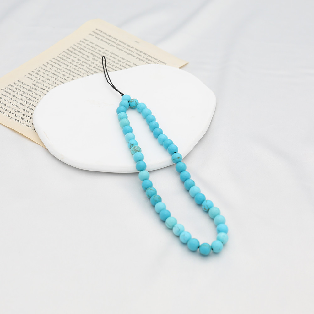 8MM Blue Turquoise Beaded Mobi - огляд і ціна Men Accessories Chain