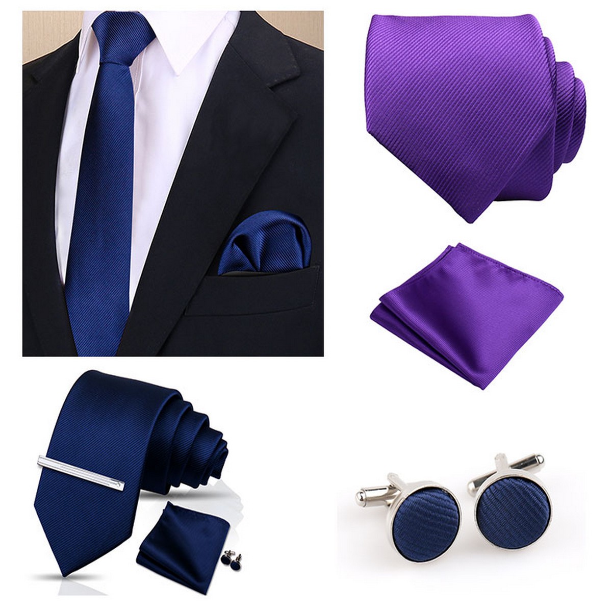 Brand Fashion Solid Color Tie  - огляд і ціна Men'S Accessories Gift Set Branded