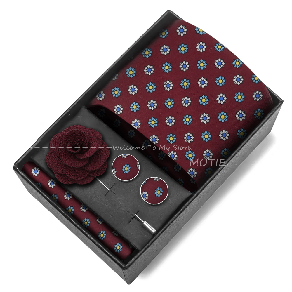 Tie Set For Men Necktie With B - огляд і ціна Cufflink Box Set