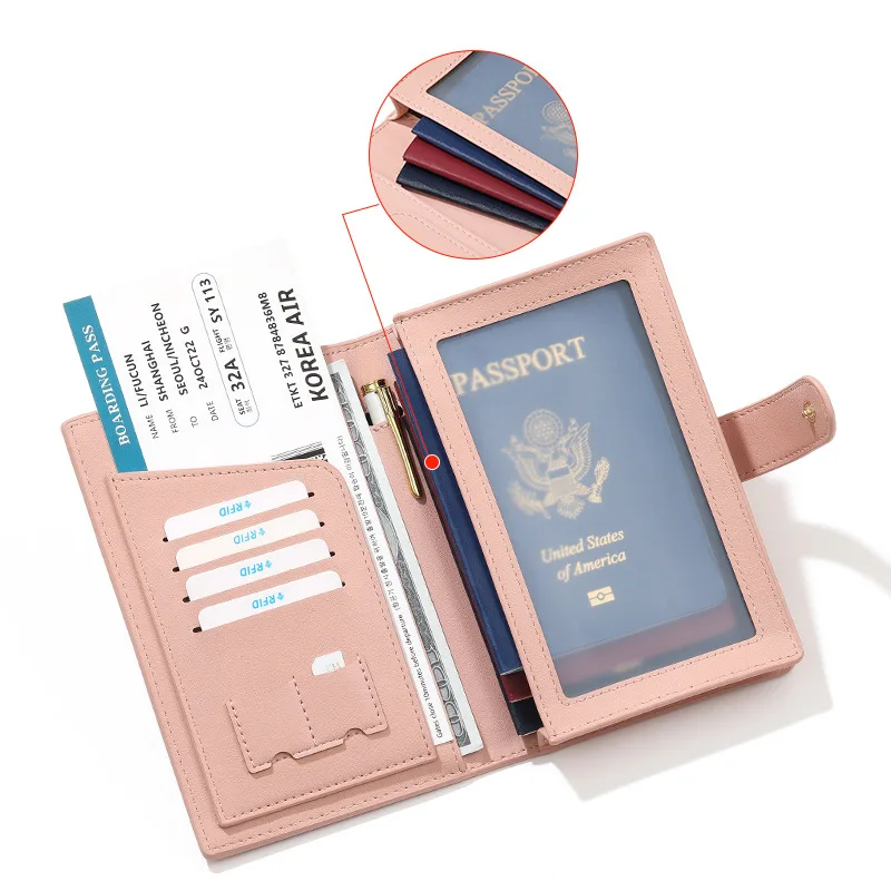 PU Leather RFID Blocking Passp - огляд і ціна Travel Organizer Men