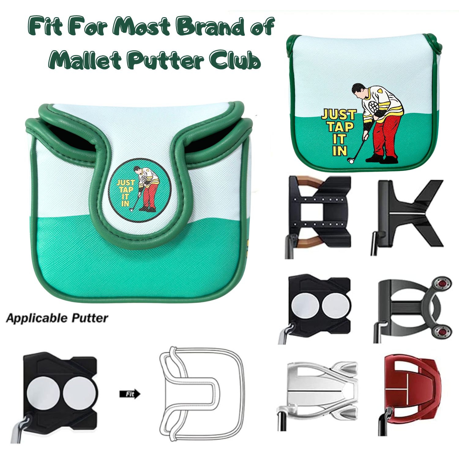 Funny PU Leather Golf Putter C - огляд і ціна Men'S Accessories Premium
