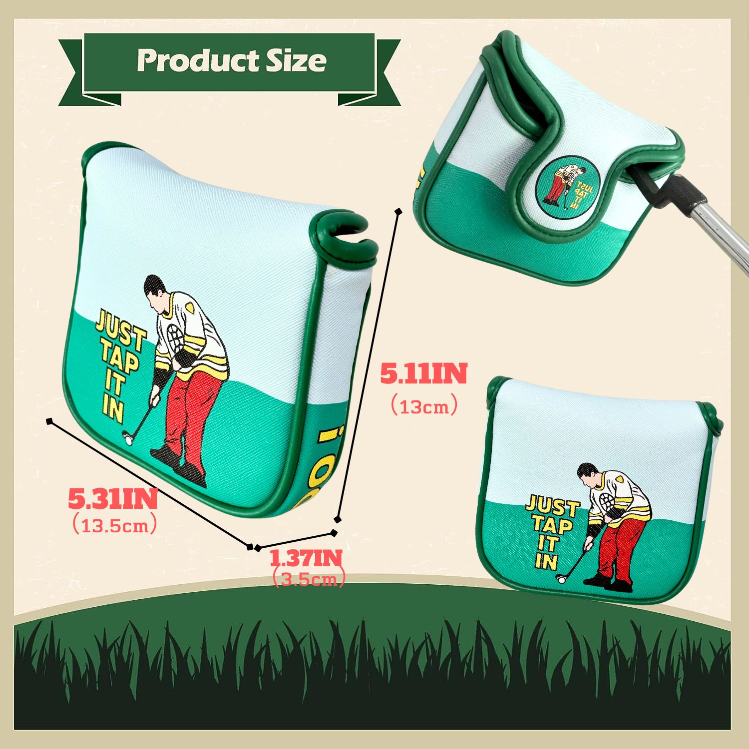 Funny PU Leather Golf Putter C - огляд і ціна Men'S Accessories Premium
