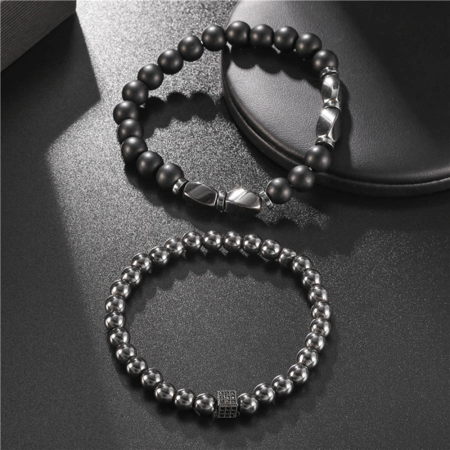 Premium Bracelet Set Men Natur - огляд і ціна Men'S Accessories Premium
