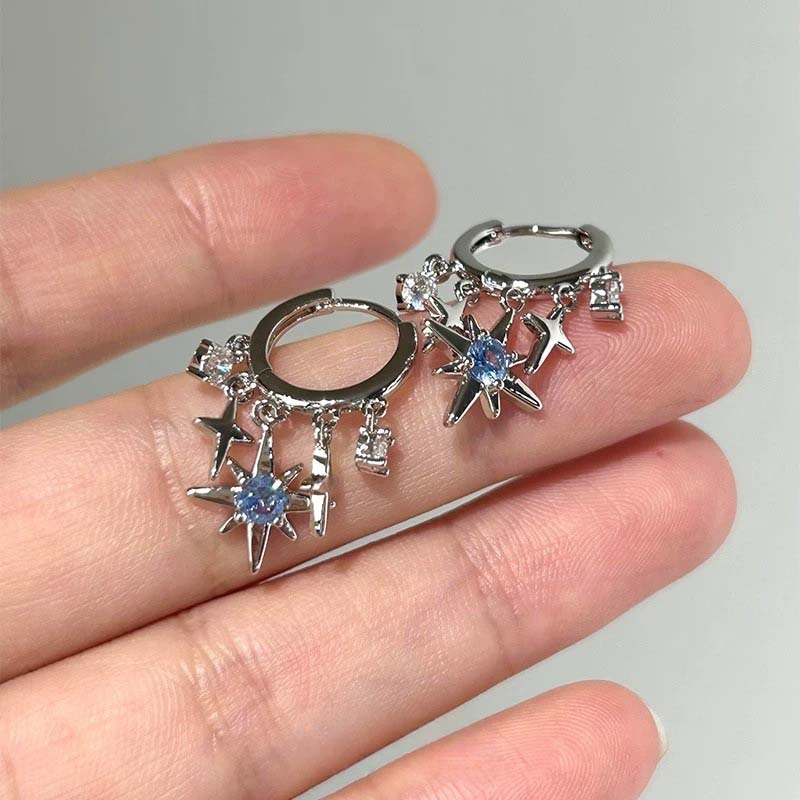 New Y2K Blue Zircon Star Tasse - огляд і ціна Men'S Accessories Jewelry Sale