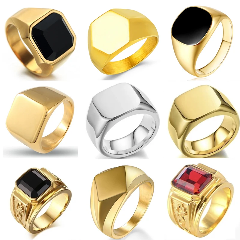 Biker Punk Style Rings for Men - огляд і ціна Men'S Accessories Jewelry Sale