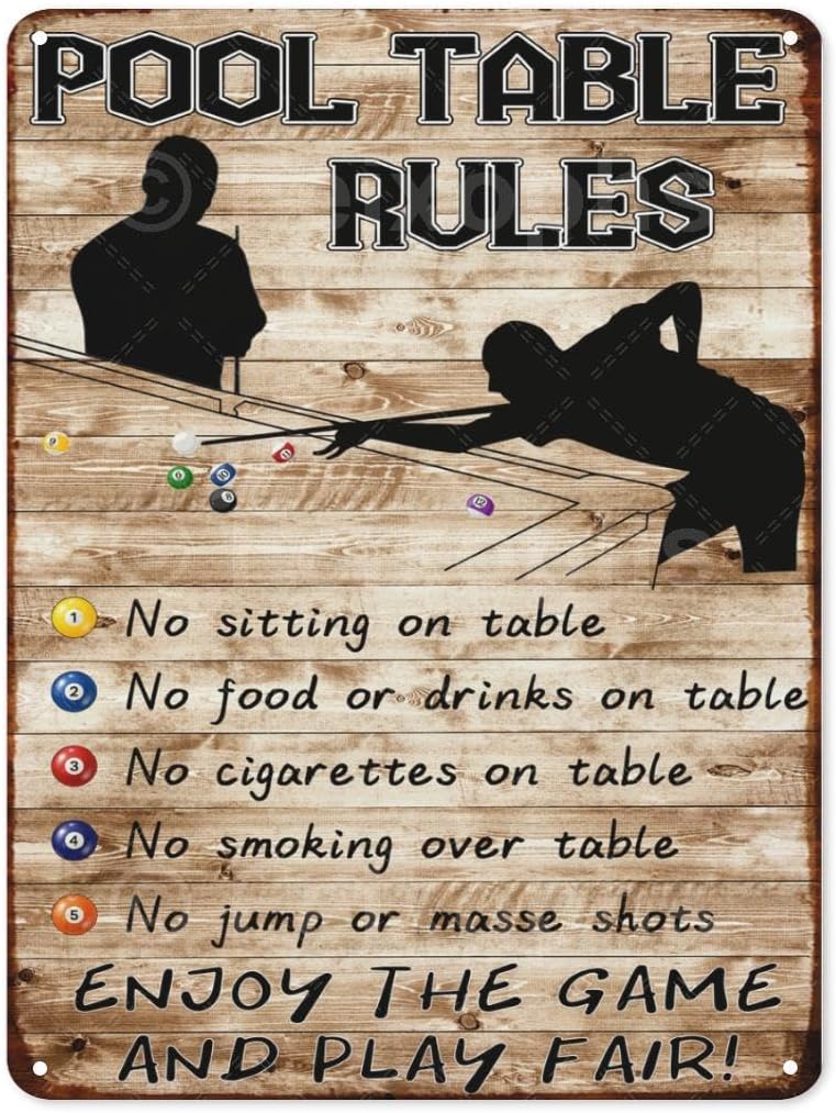 Vintage Room Rules Metal Sign  - огляд і ціна Men Accessories Rule